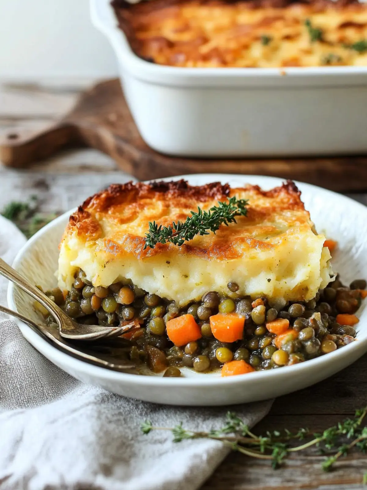 Hearty and Healthy Green Lentil Shepherd’s Pie