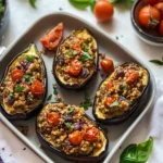 Vegan Stuffed Eggplant