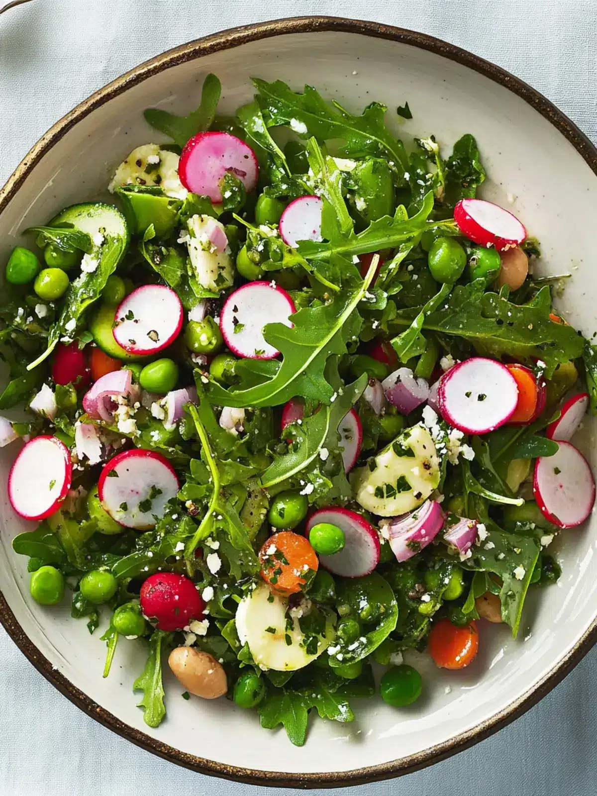 Arugula and Three-Pea Salad