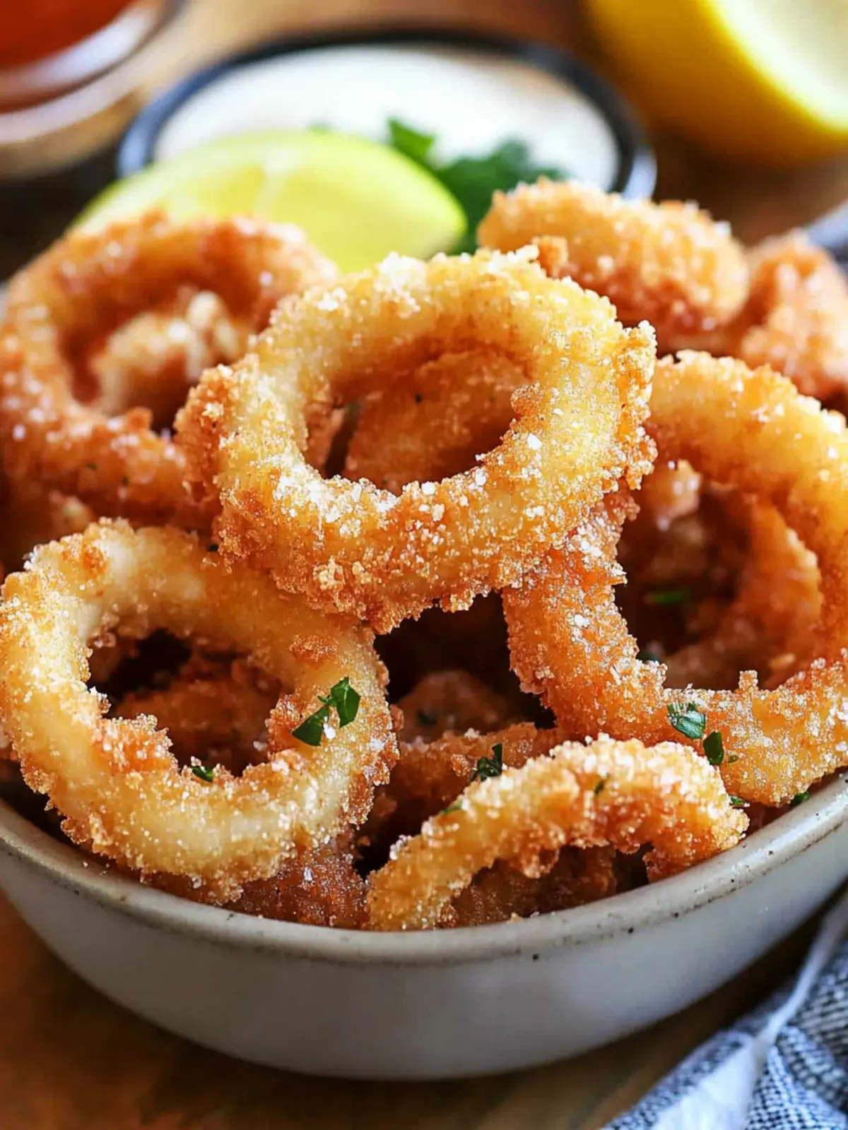 Restaurant-Style Crispy Calamari Rings with Just a Few Ingredients