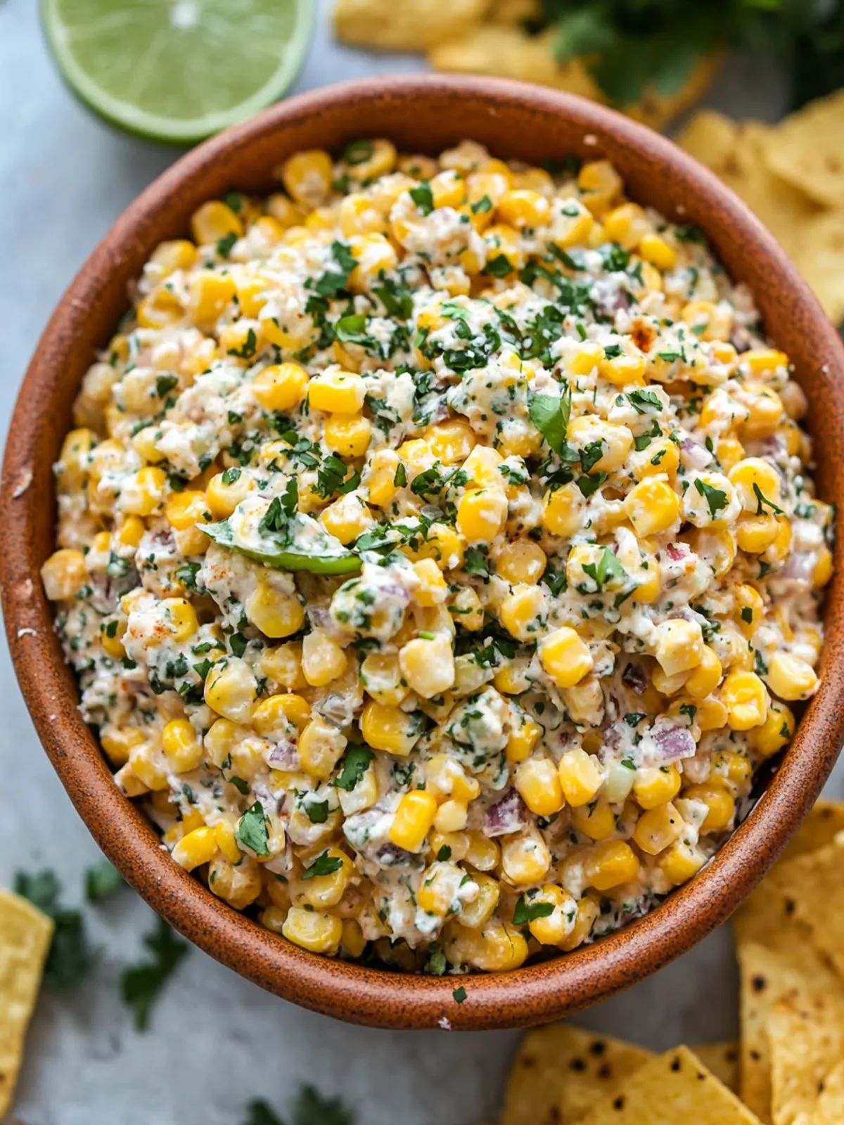 Easy Mexican Street Corn Dip