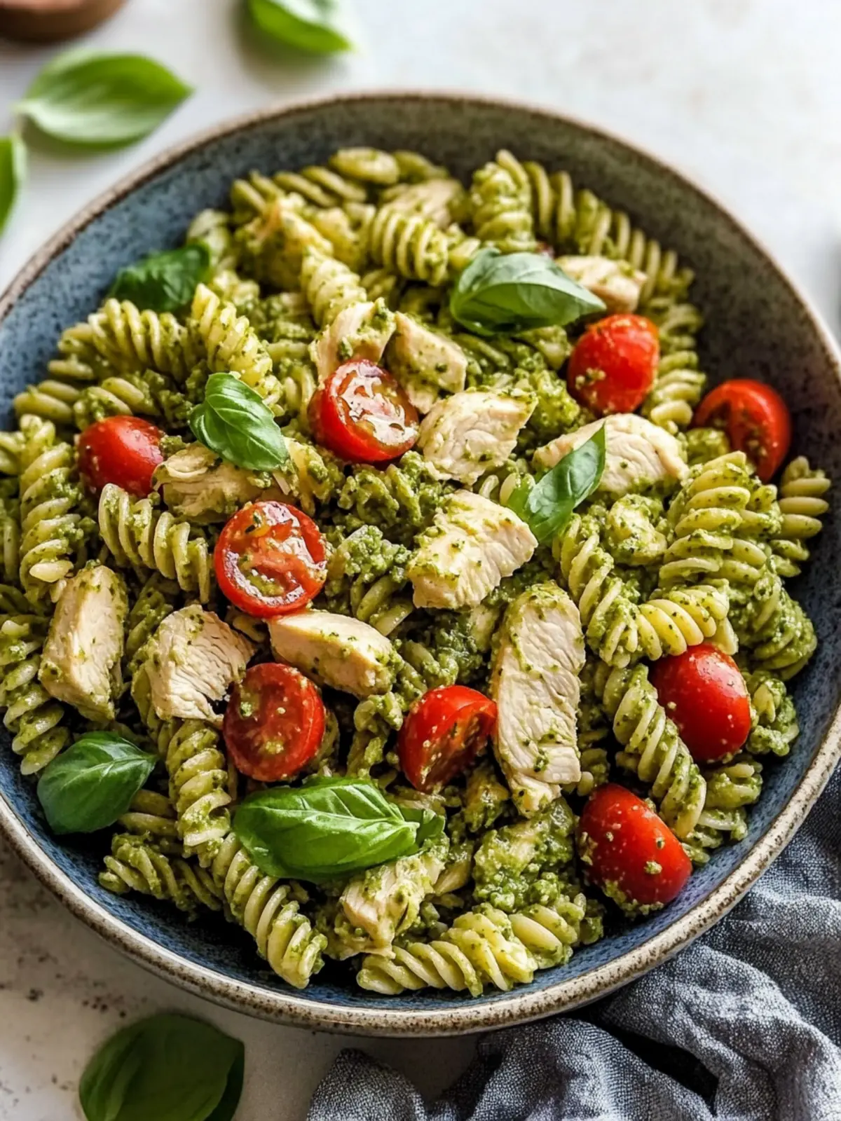 Chicken Pesto Pasta Salad