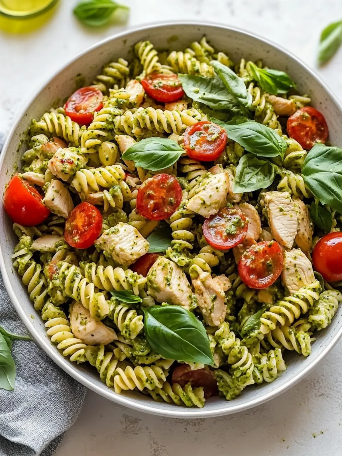 Chicken Pesto Pasta Salad