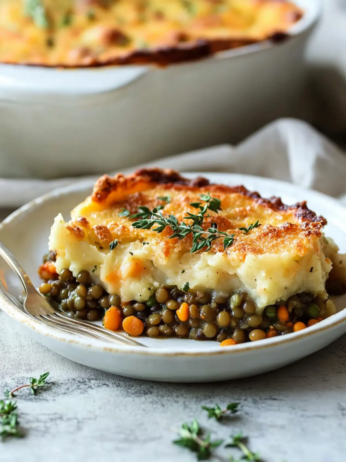 Hearty and Healthy Green Lentil Shepherd’s Pie