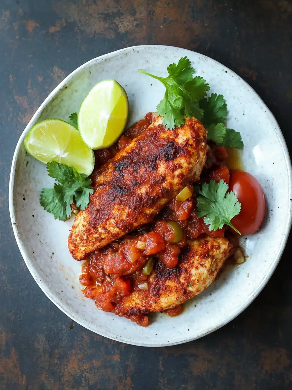 Spice Rubbed Salsa Chicken