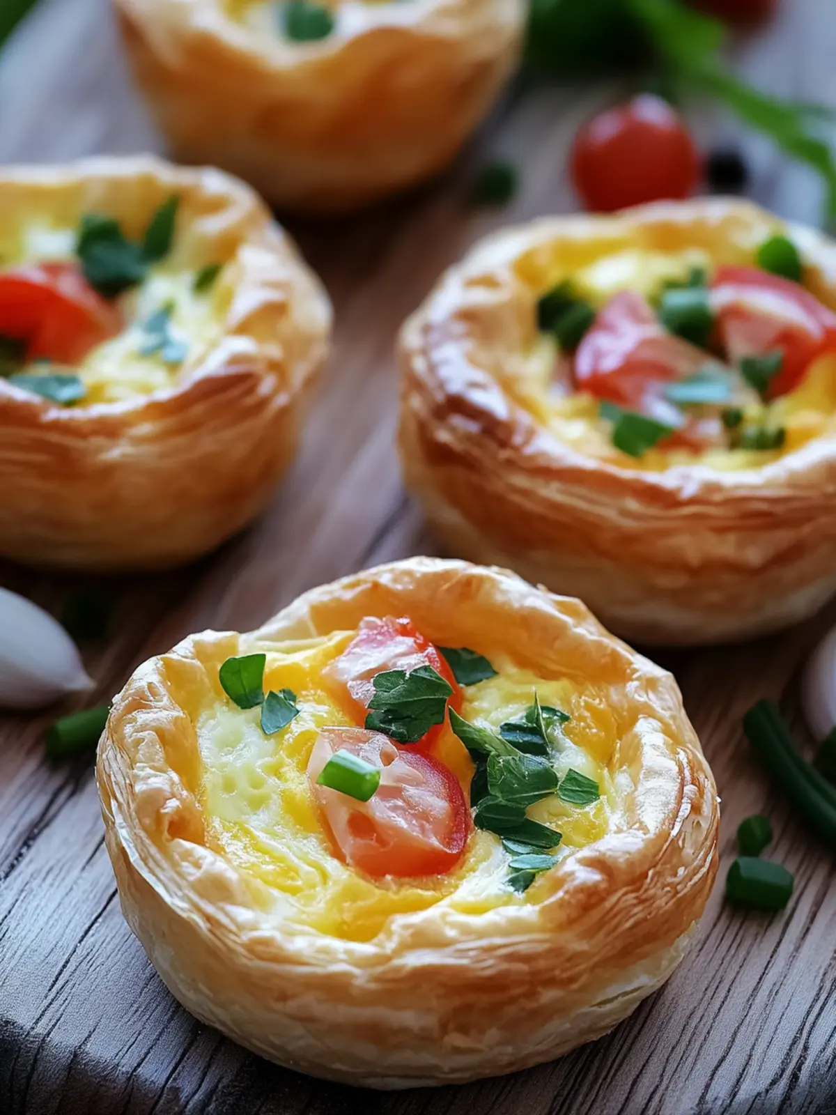 Easy Puff Pastry Mini Quiches