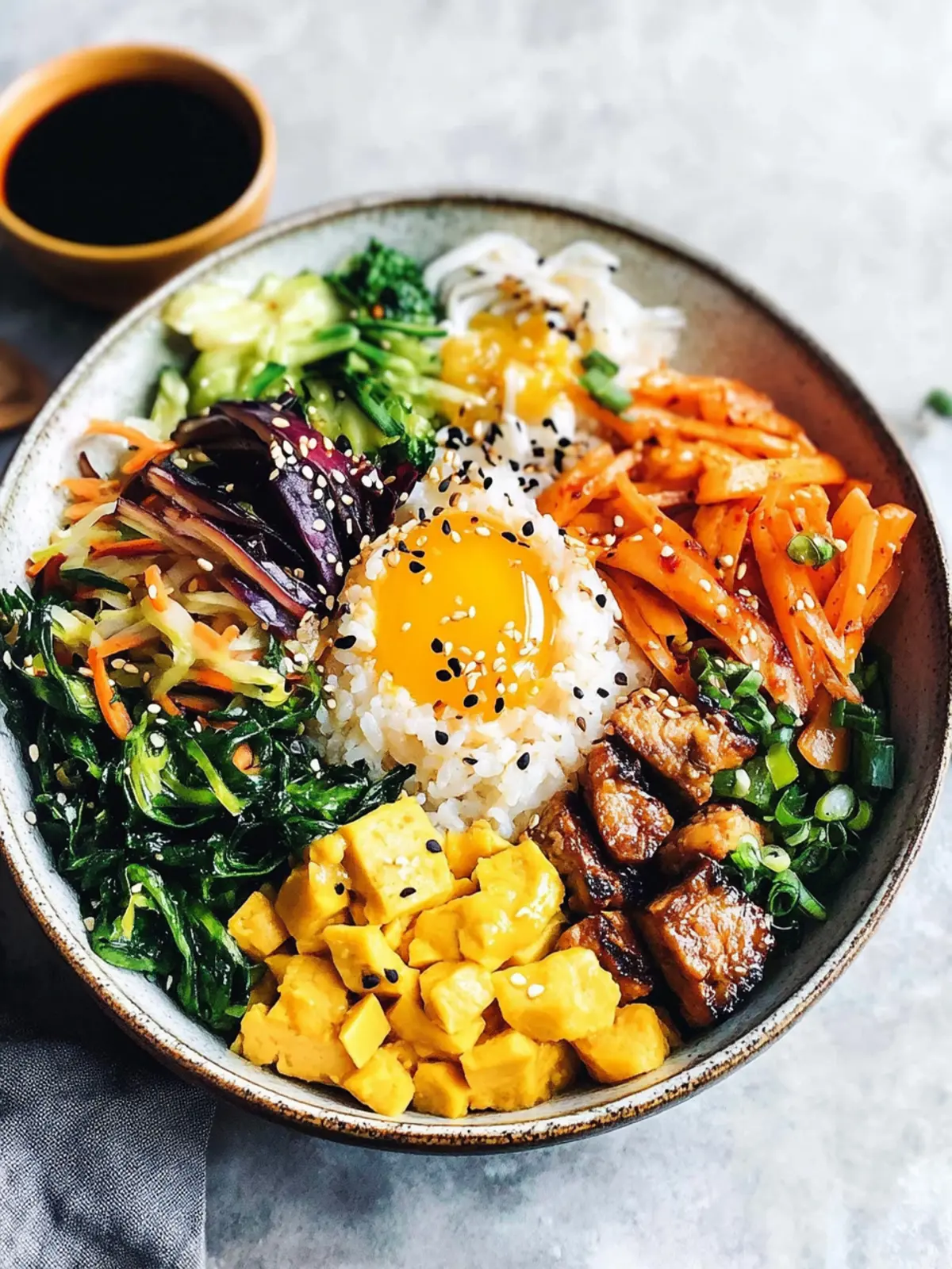 Healthy Vegan Bibimbap (Korean Rice Bowl)