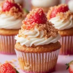 Delicious Strawberry Crunch Cupcakes for Summer Bliss 6 Strawberry Crunch Cupcakes