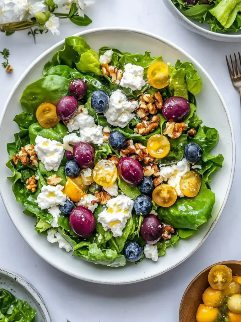 Tasty Easter Spring Salad with Goat Cheese