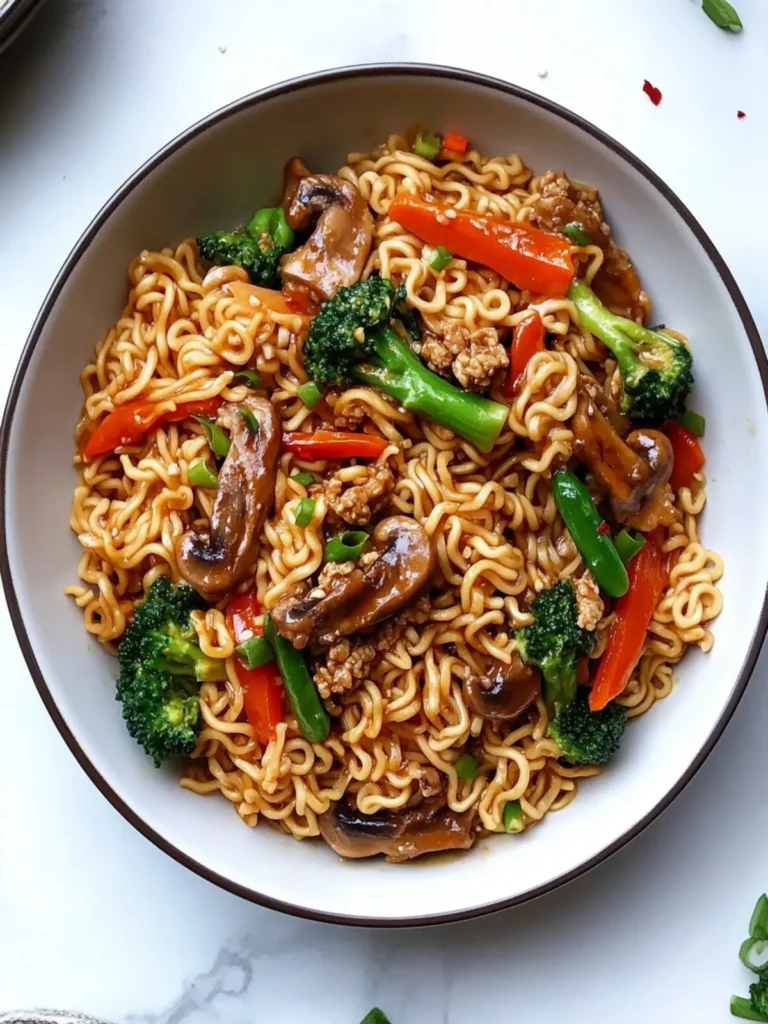 Quick Ramen Noodle Stir Fry