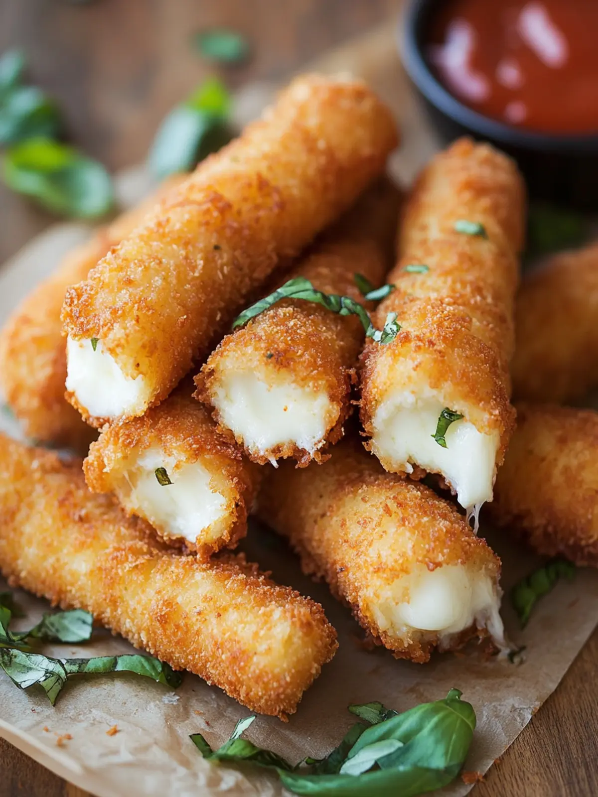 Easy Fried Mozzarella Cheese Sticks