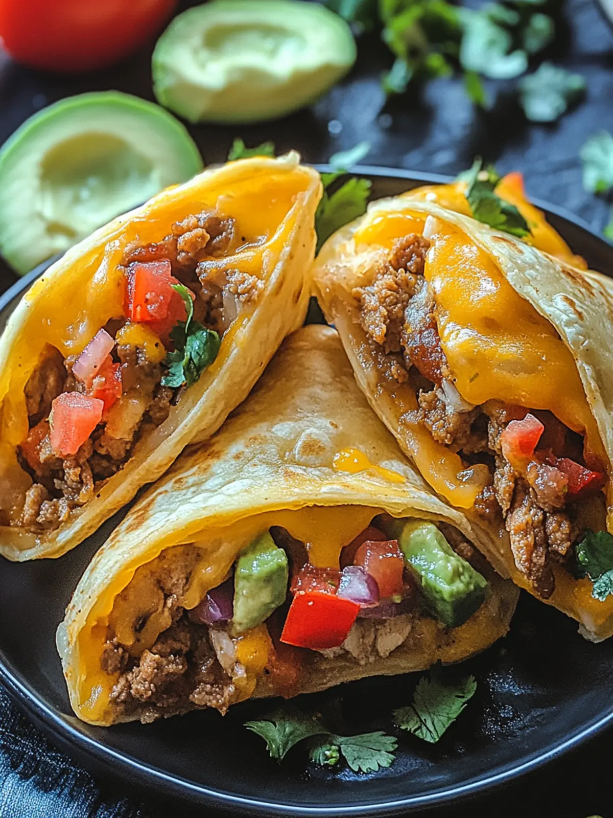 Loaded Cheesy Pocket Tacos Recipe