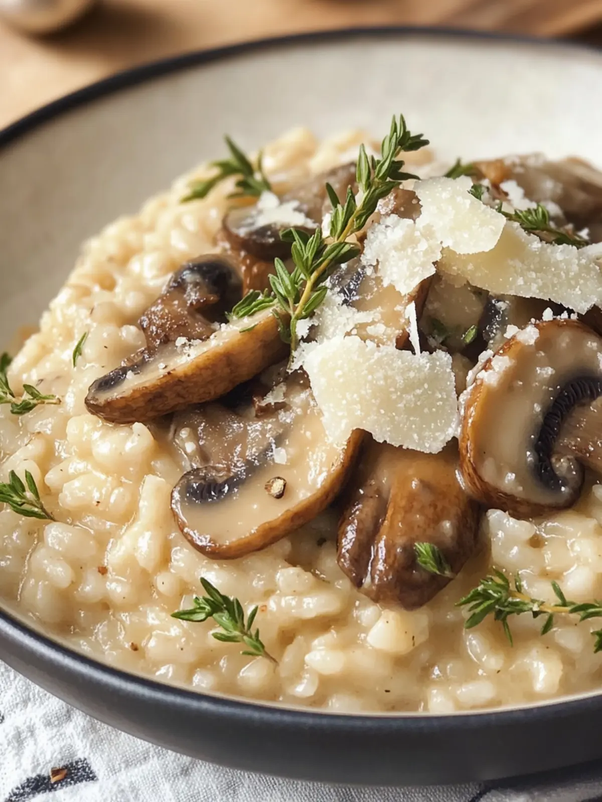 Homemade Italian Mushroom Risotto
