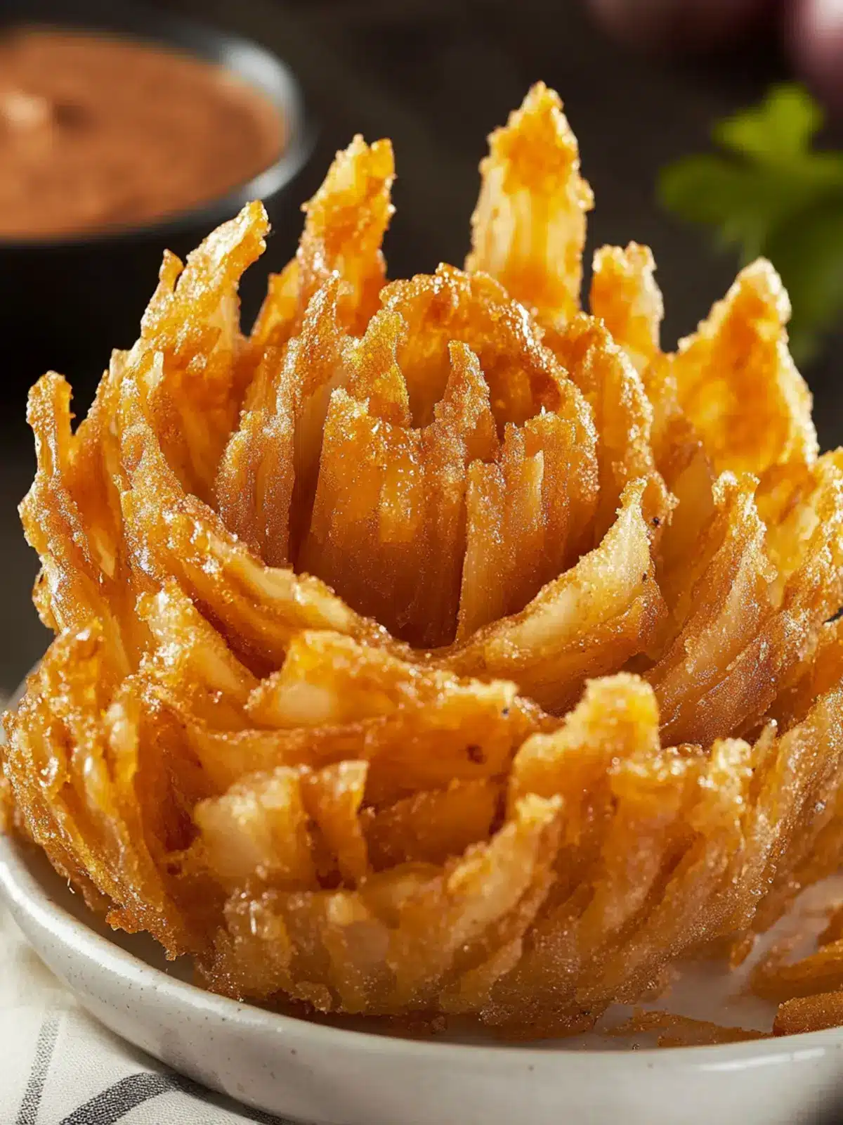 Favorite Blooming Onion with Sauce