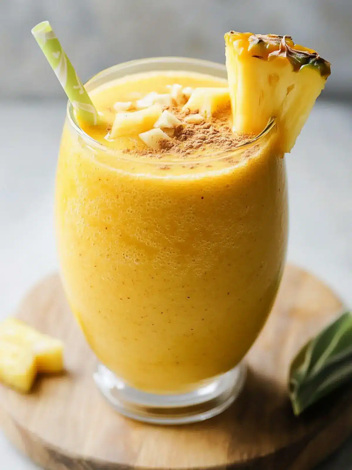 Golden Glow Pineapple Turmeric Smoothie