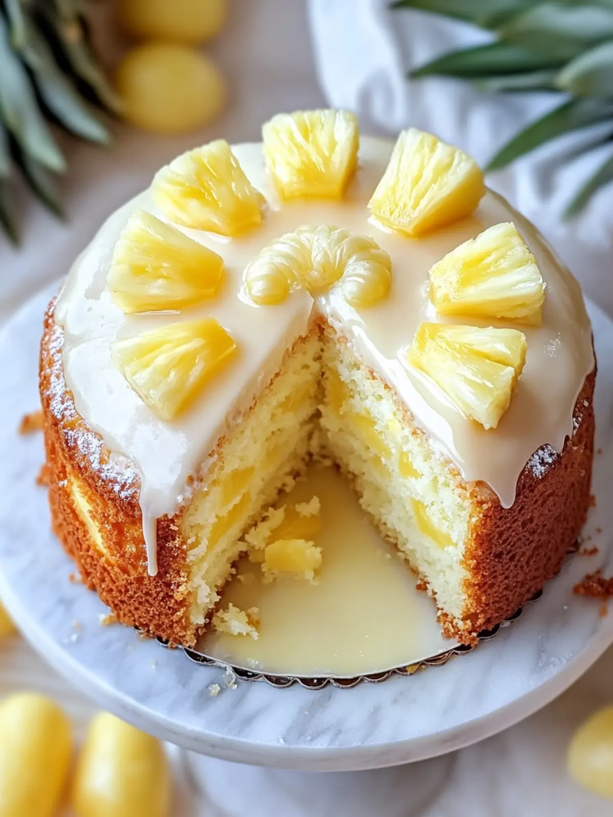 Delicious Easter Pineapple Heaven Cake