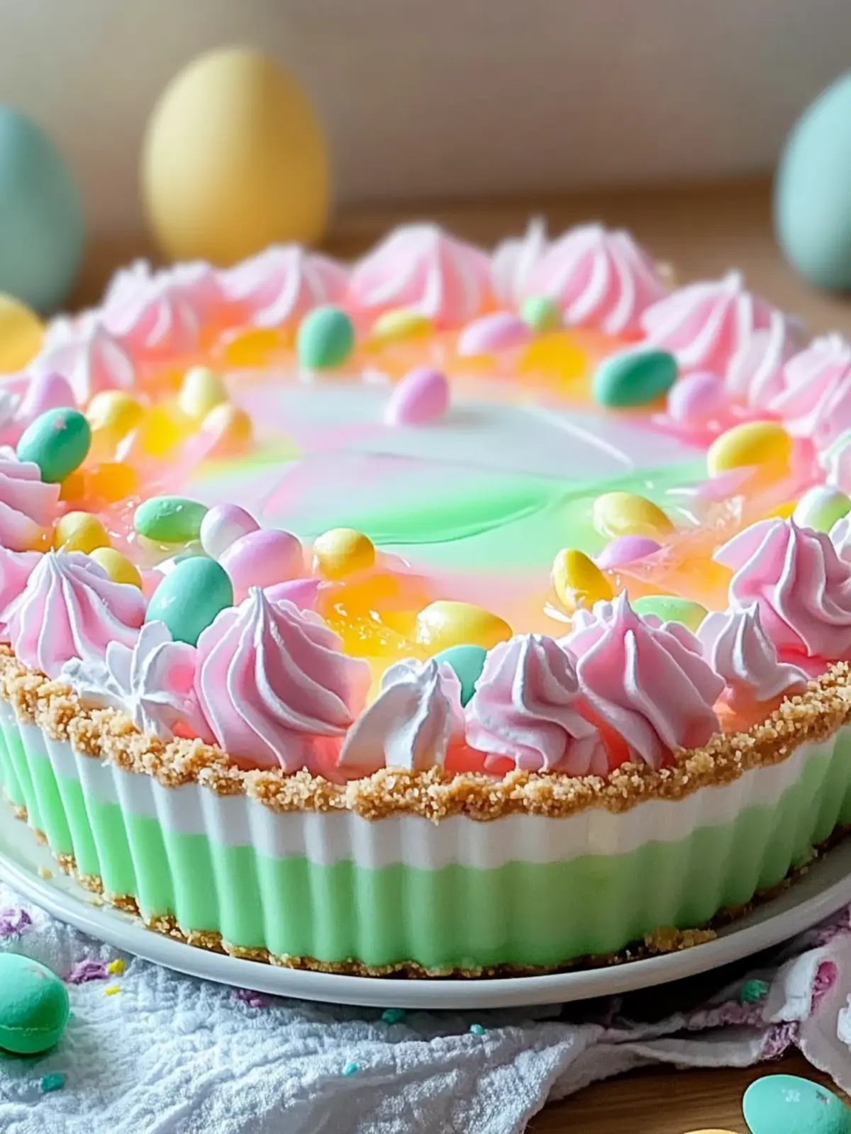 Easter No Bake Jello Pie