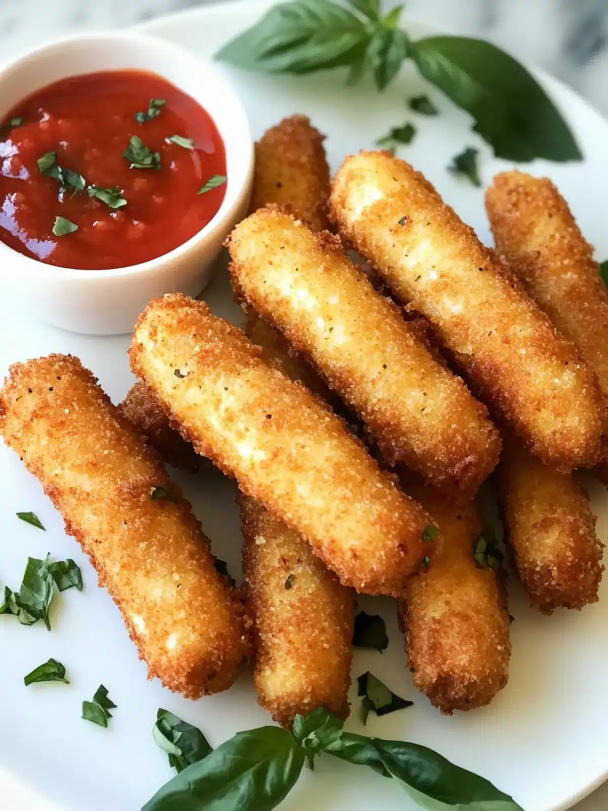 Easy Fried Mozzarella Cheese Sticks