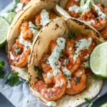 Chipotle Lime Shrimp Tacos with Chipotle Lime Sauce