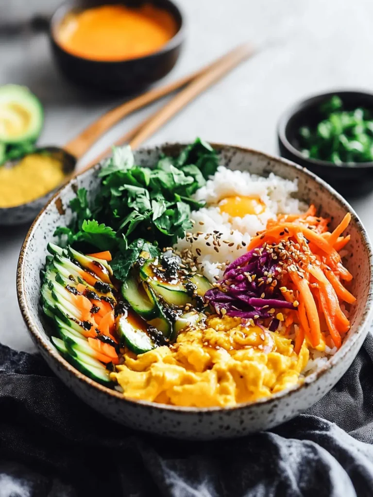 Healthy Vegan Bibimbap (Korean Rice Bowl)