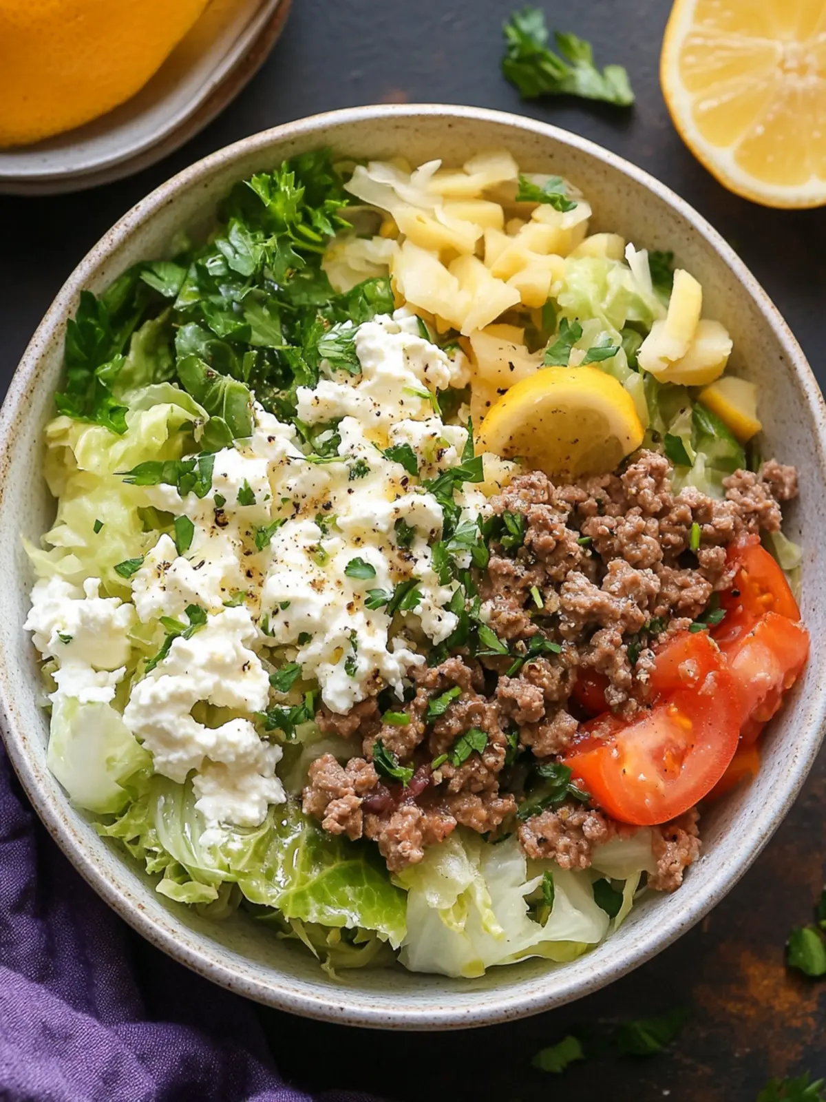 Greek Cabbage Roll Bowls