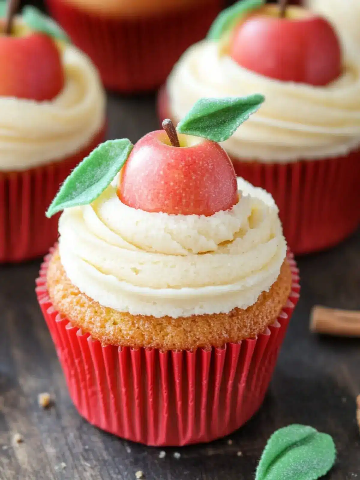 Back to School Apple Cupcakes