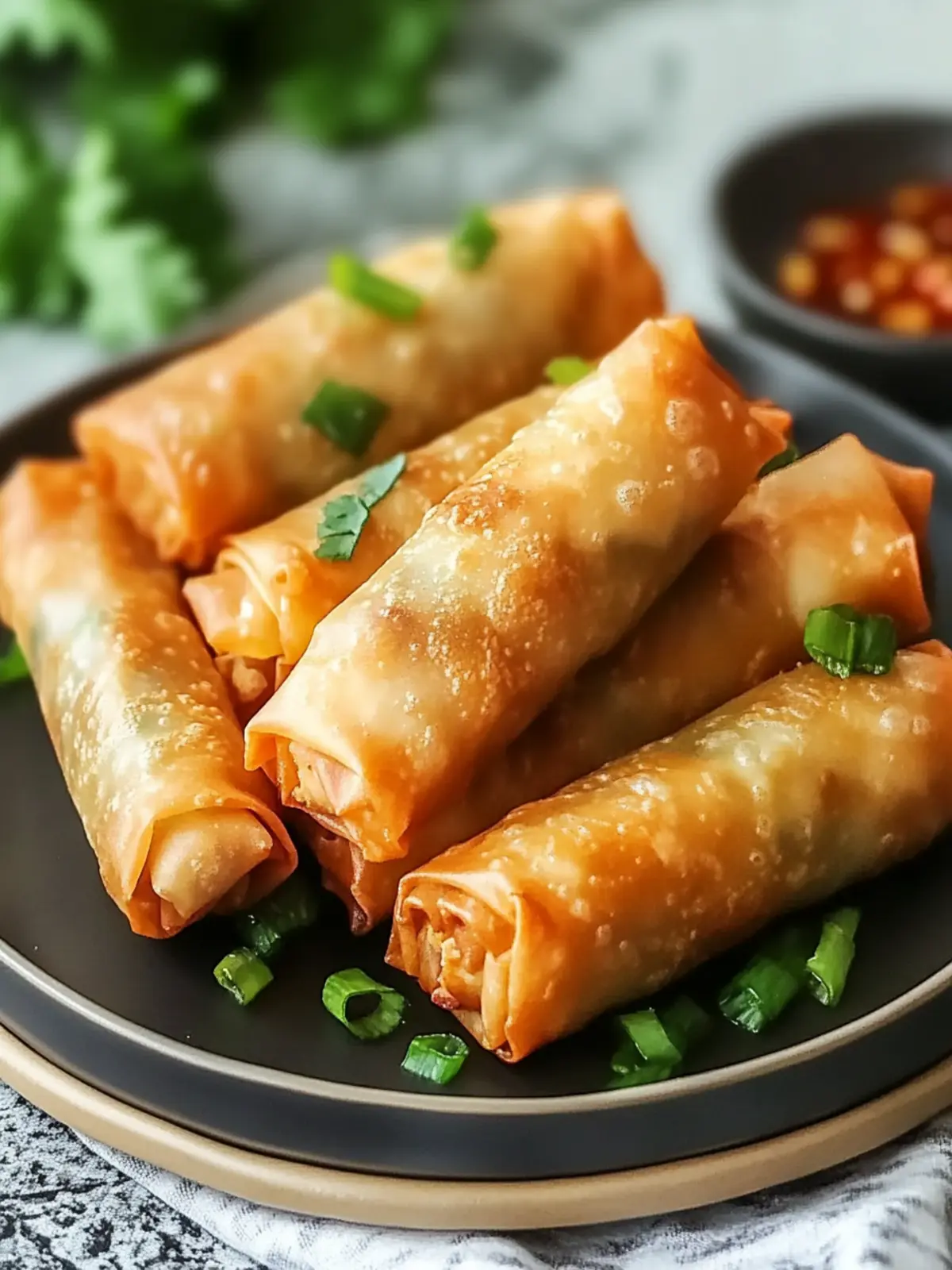 Crispy Msakhan Egg Rolls Made Easy with Rotisserie Chicken