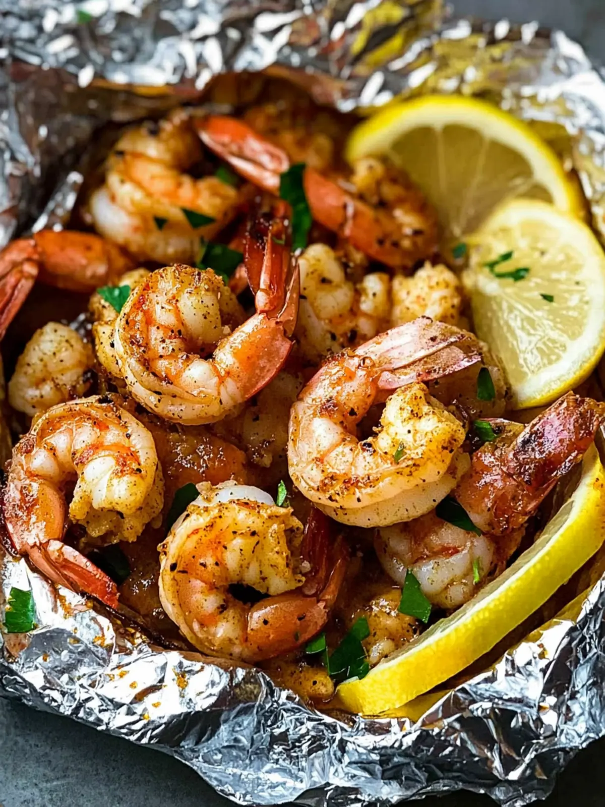 Cajun Shrimp Foil Packets