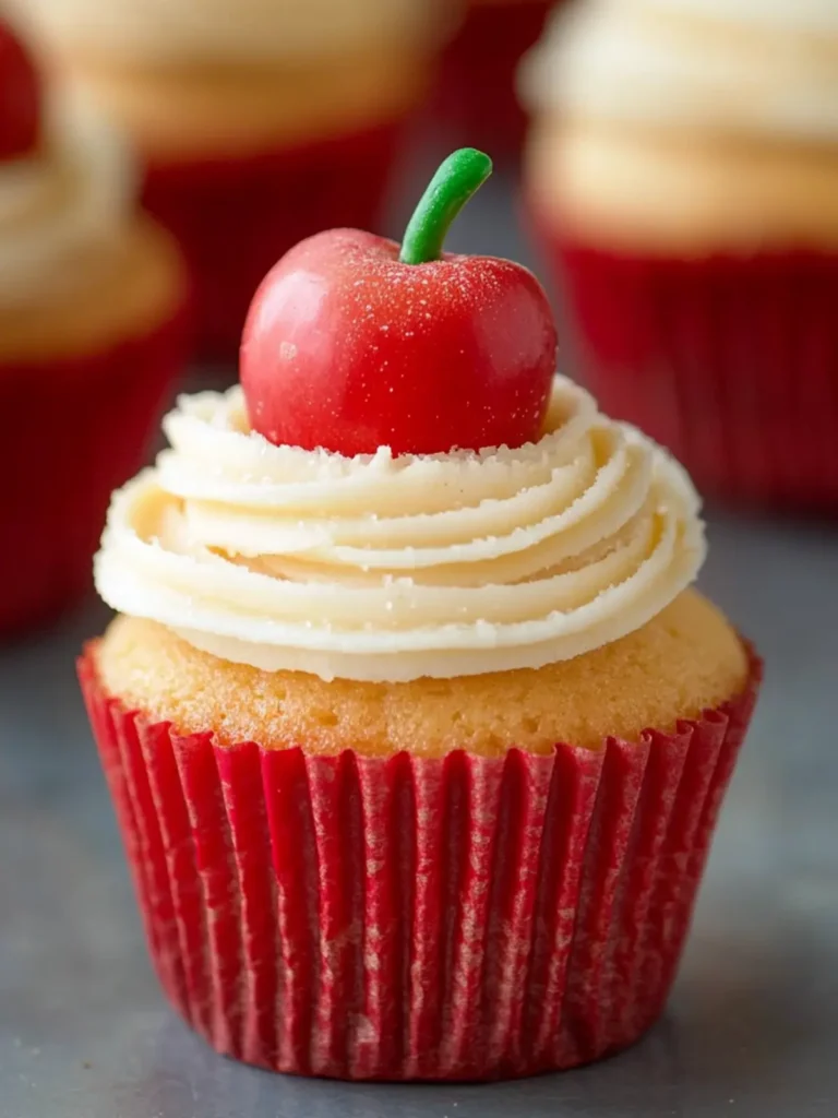 Back to School Apple Cupcakes