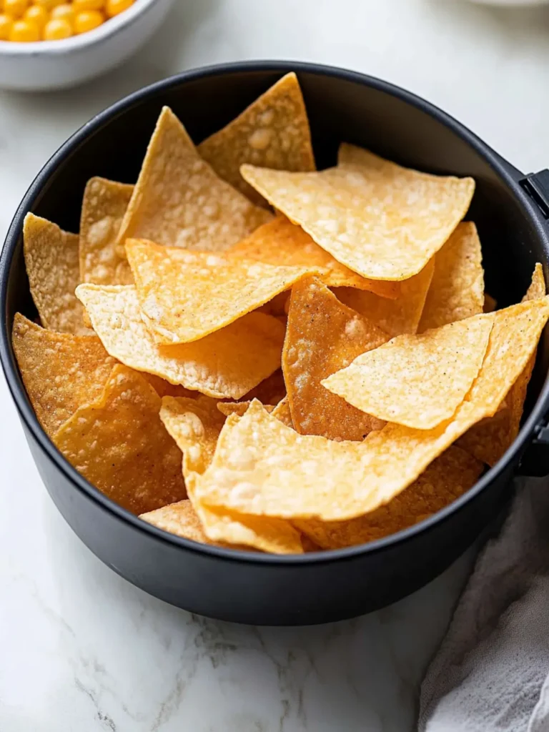 EASY Air Fryer Flour Tortilla Chips (or Corn!!!)