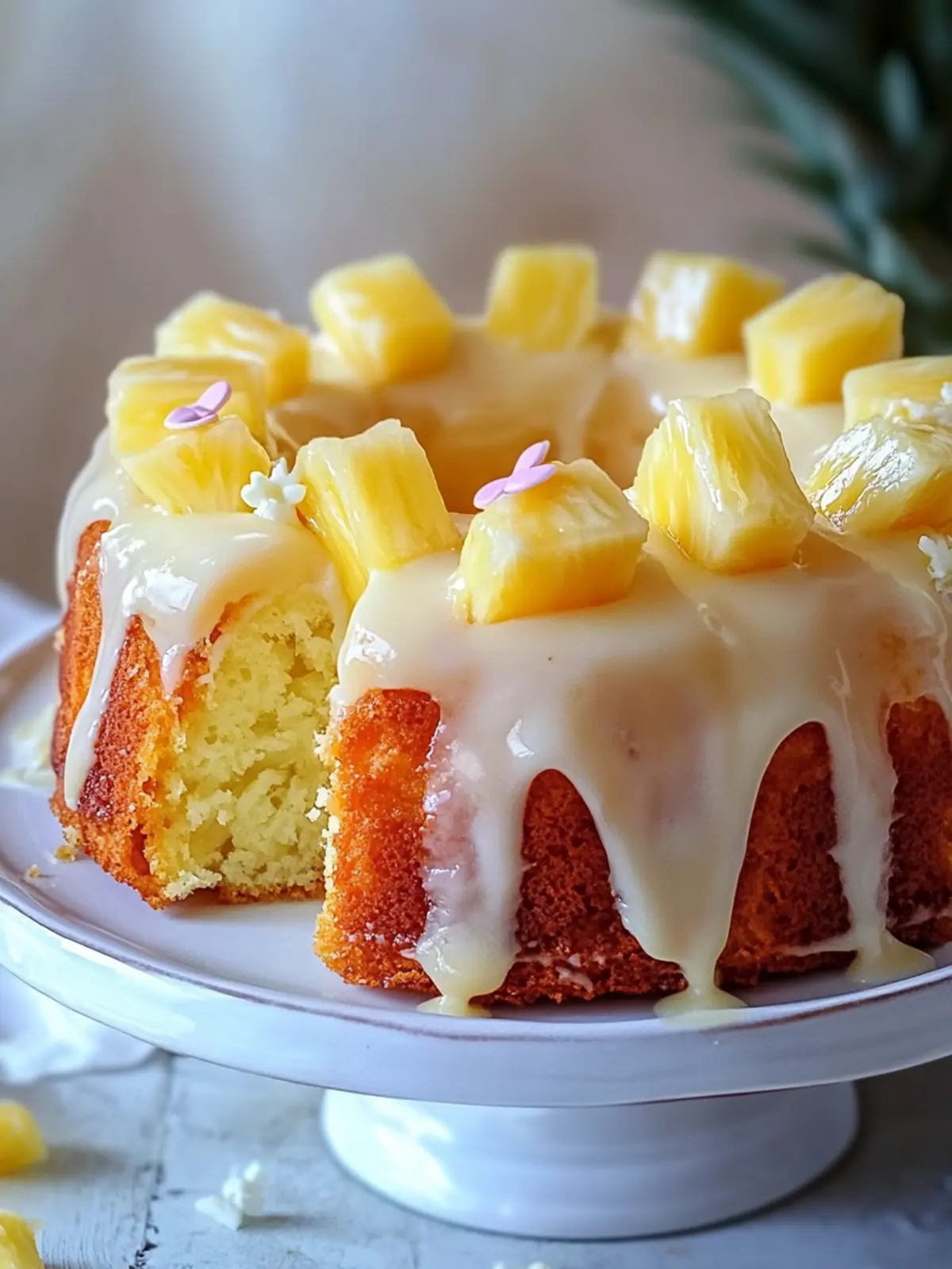 Delicious Easter Pineapple Heaven Cake