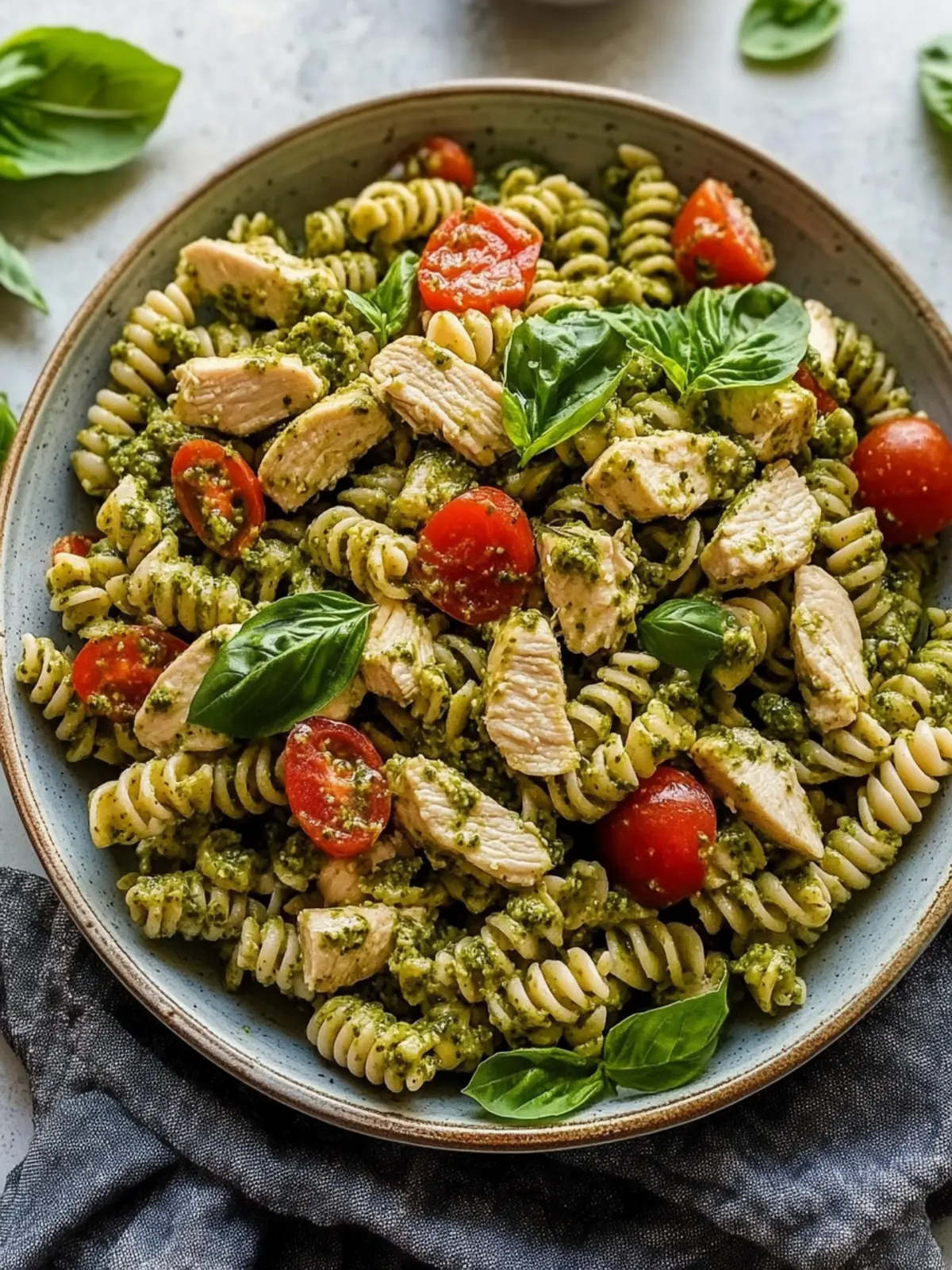 Chicken Pesto Pasta Salad
