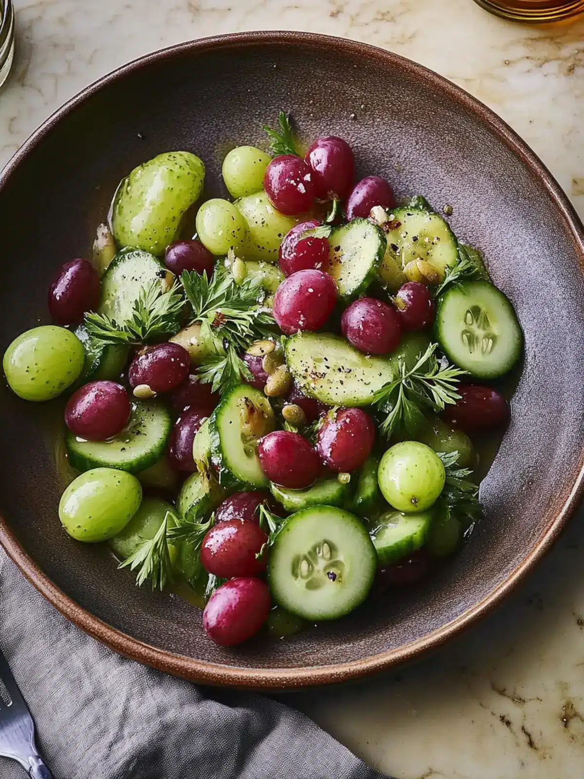 Refreshing Dilled California Grape and Cucumber Salad Bliss 3 Dilled California Grape and Cucumber Salad
