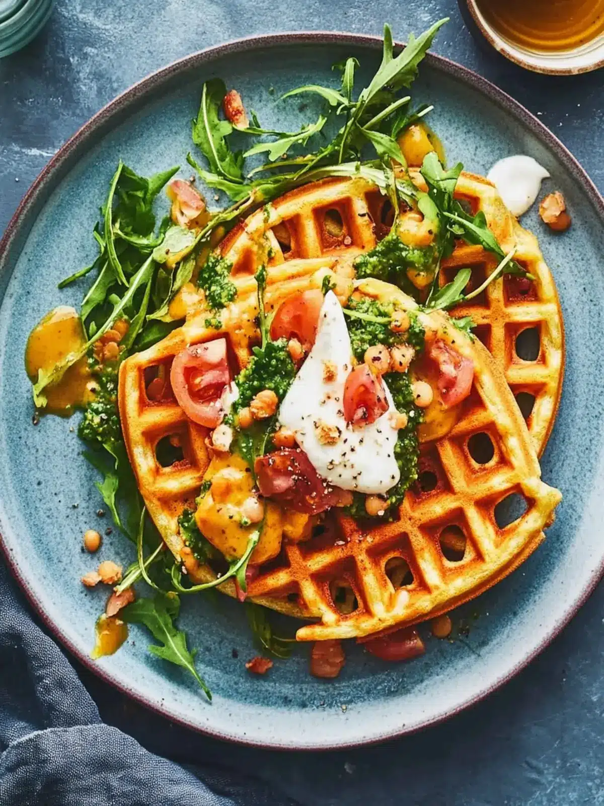Savory Lentil Waffles