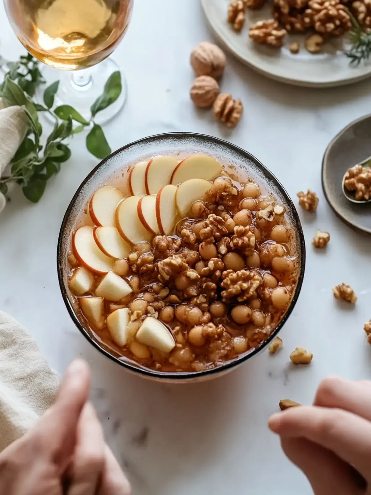 Apple Walnut Wine Charoset for Passover