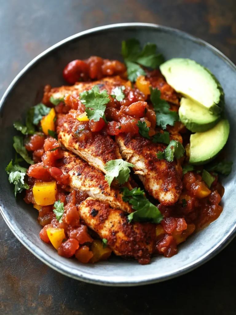 Spice Rubbed Salsa Chicken