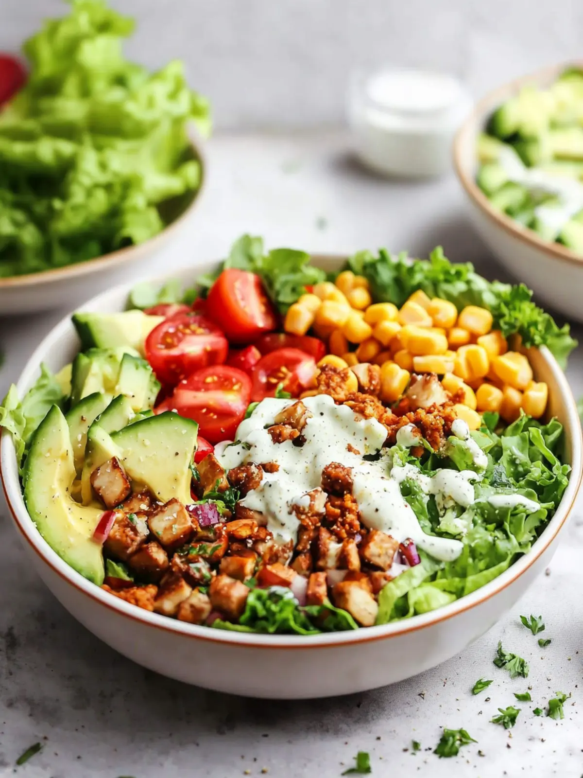 Easy Vegan Cobb Salad with Creamy Ranch You’ll Love 5 Easy Vegan Cobb Salad with Ranch Dressing