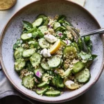 Cucumber Salad With Crunchy Quinoa and Lemon Vinaigrette