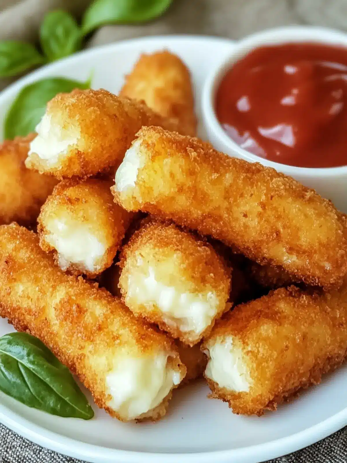 Easy Fried Mozzarella Cheese Sticks