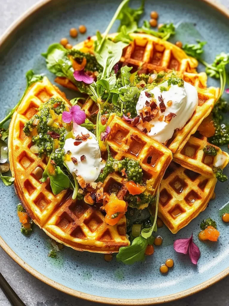 Savory Lentil Waffles