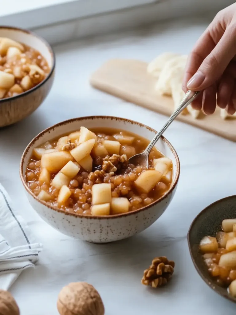 Apple Walnut Wine Charoset for Passover