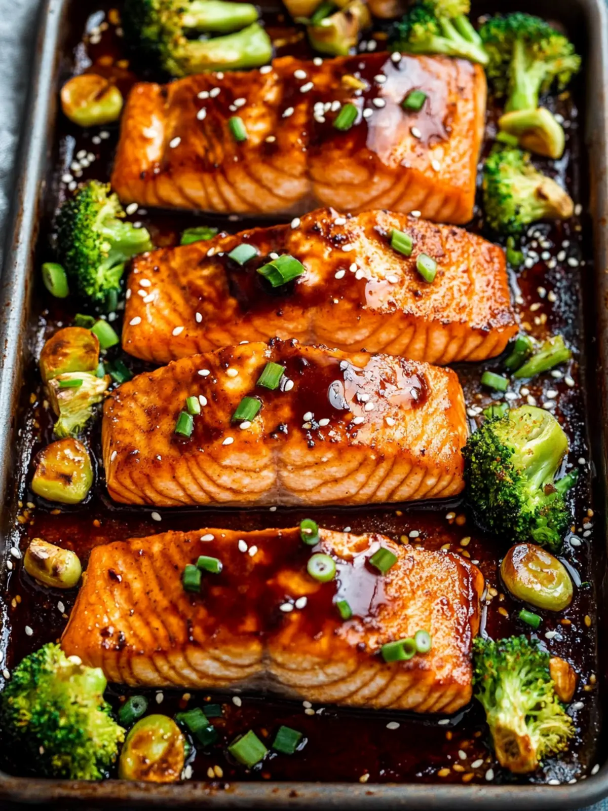 Easy Sheet Pan Teriyaki Salmon