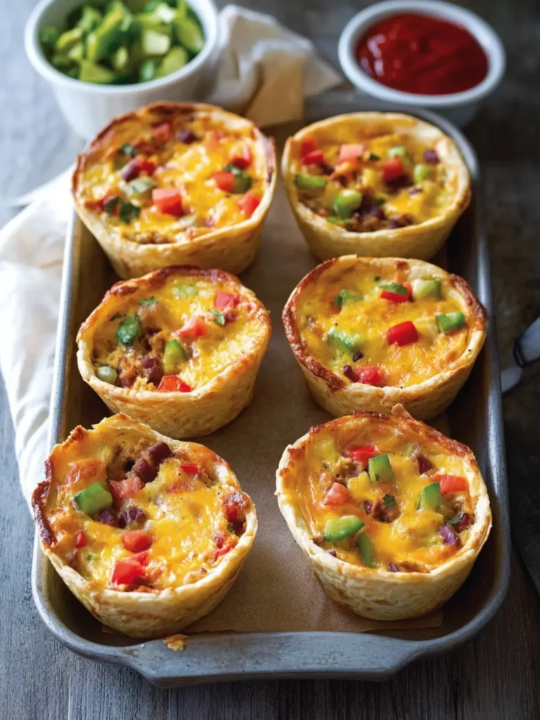 Mexican Taco Boat Quiches