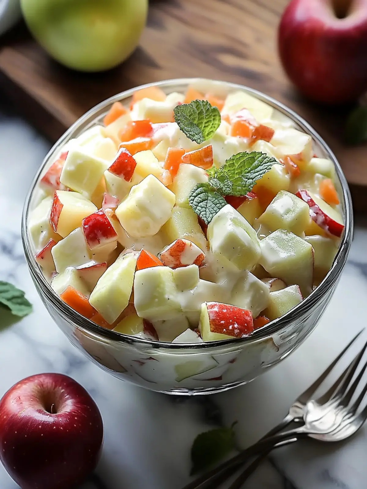 Taffy Apple Salad – Creamy Crunchy Bliss in Every Bite