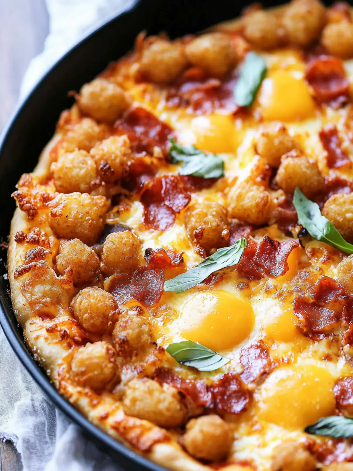 Tater Tot Breakfast Pizza: Your New Weekend Family Favorite 4 Tater Tot Breakfast Pizza