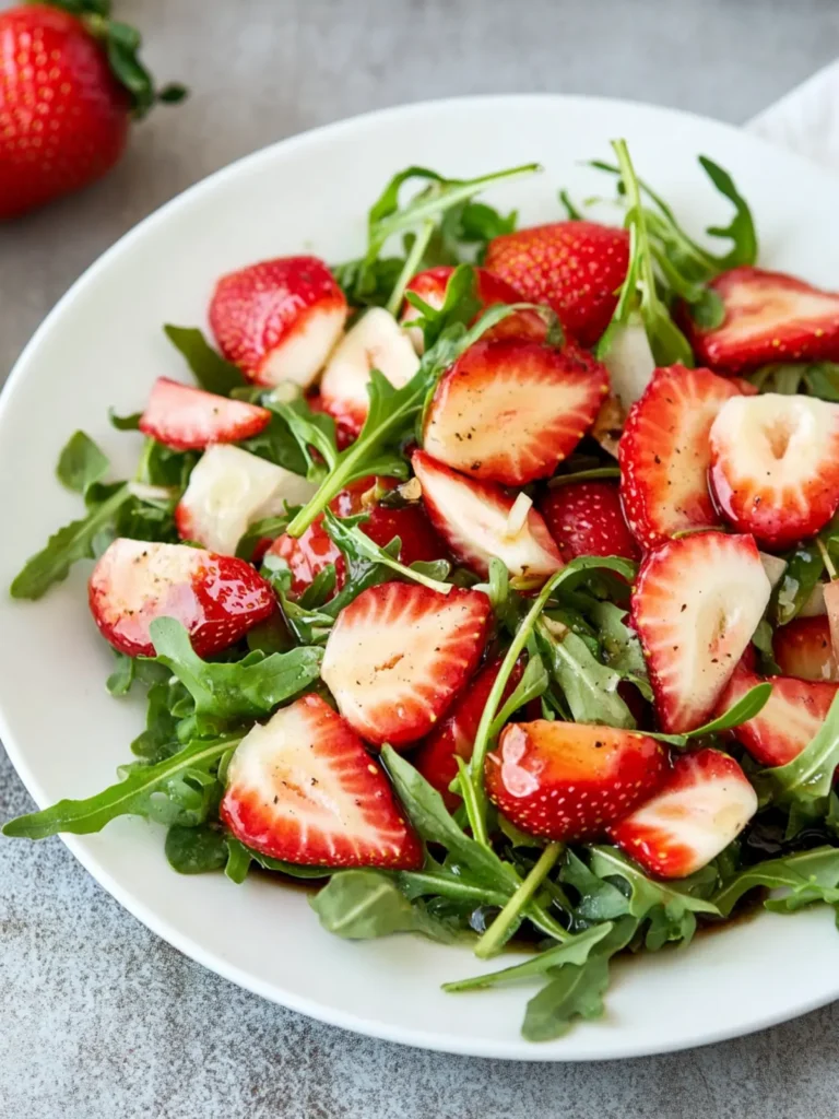 Arugula Strawberry Salad with Balsamic