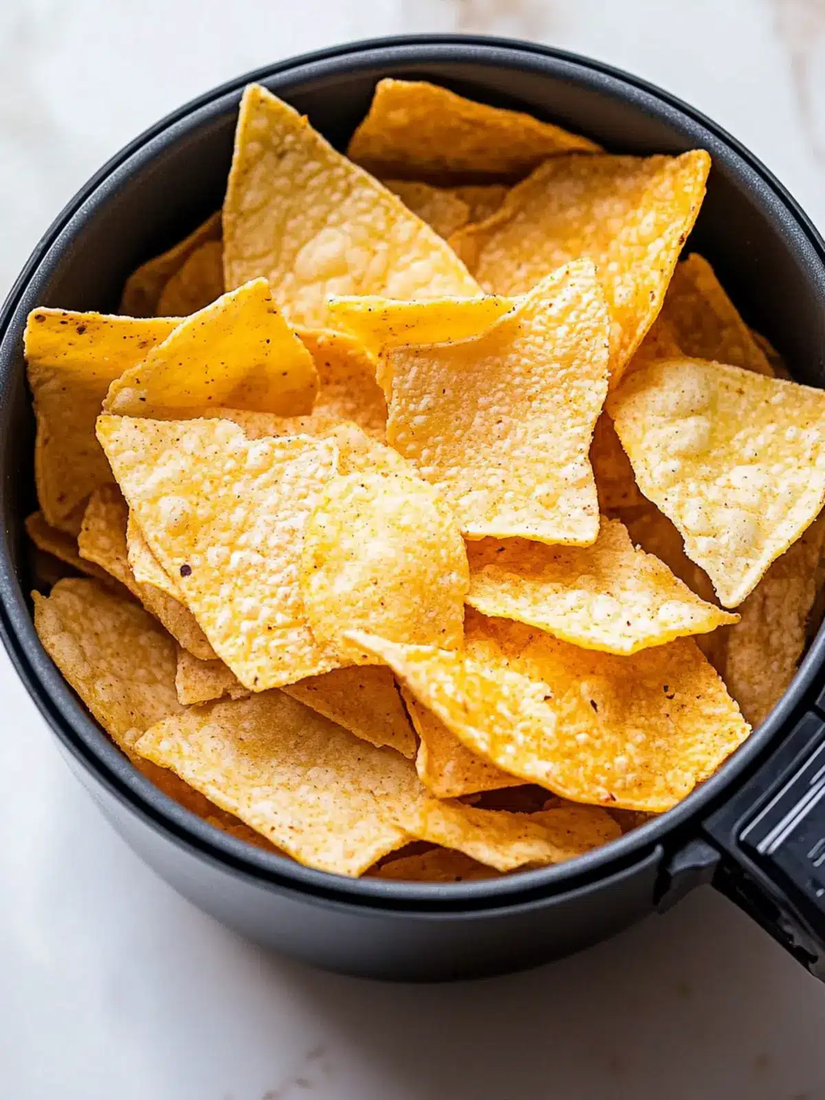 EASY Air Fryer Flour Tortilla Chips (or Corn!!!)