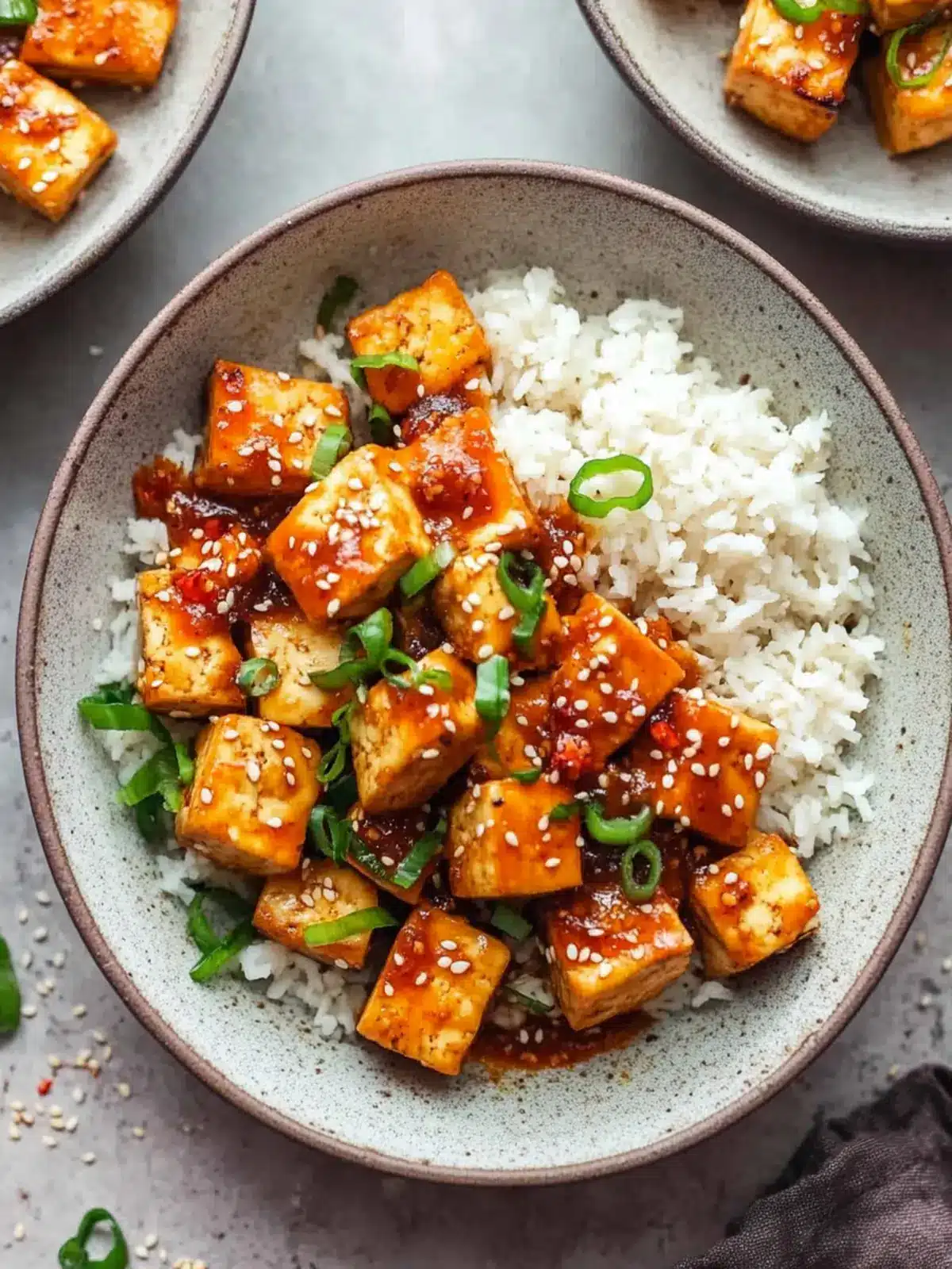 Sweet Chilli Garlic Tofu
