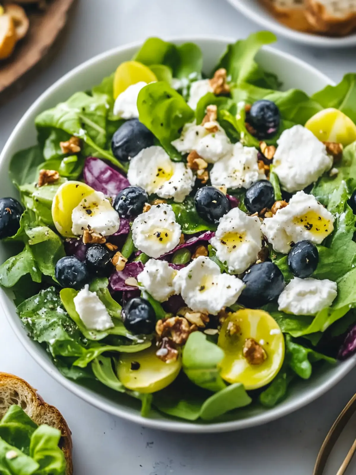 Tasty Easter Spring Salad with Goat Cheese