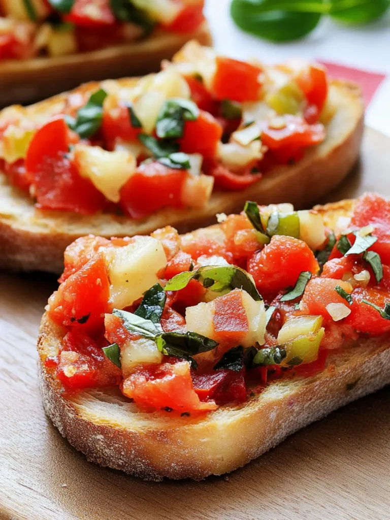 Quick and Easy Italian Bruschetta